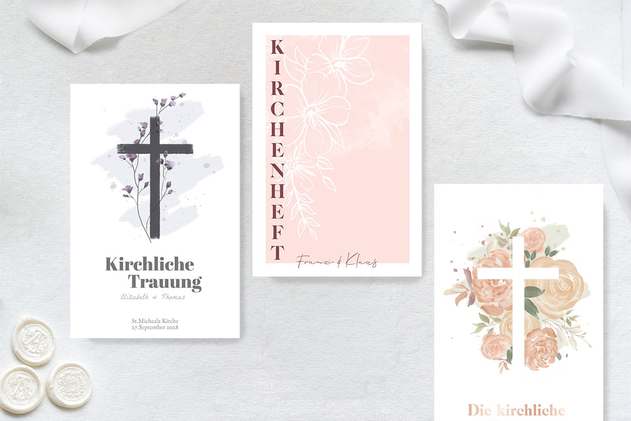 Programmhefte zur Hochzeit von Hochzeitsplaza Programmhefte zur Hochzeit von Hochzeitsplaza