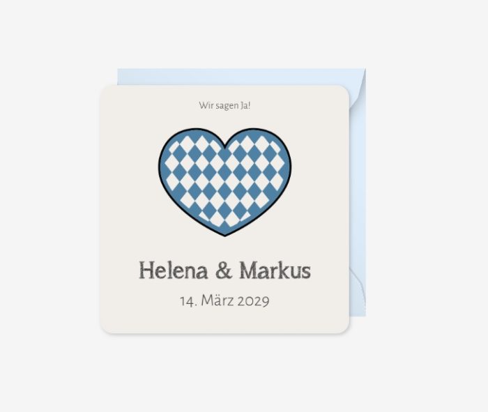 Heiraten in Ingolstadt: Passende Einladungskarte für eine Hochzeit in Ingolstadt und Umgebung