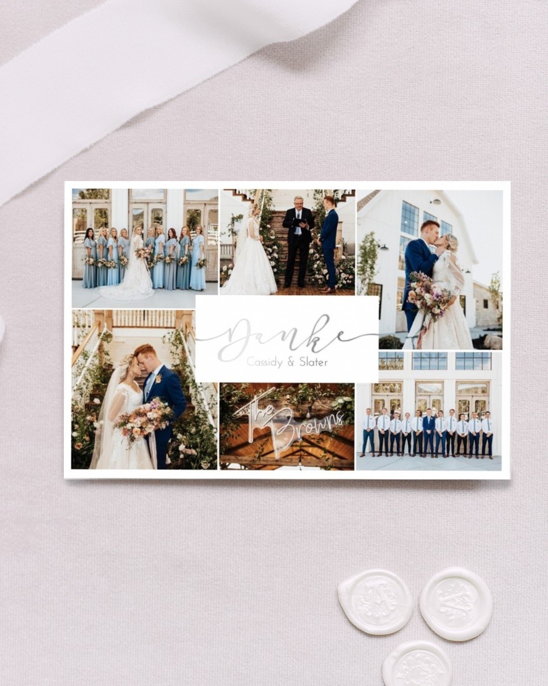 Schoenes Hochzeitsalbum online selbst gestalten - Dankeskarte - Hochzeitsplaza Kartenshop