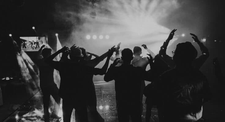 black and white, people, night, party, silhouettes, black, party, party, party, party, party